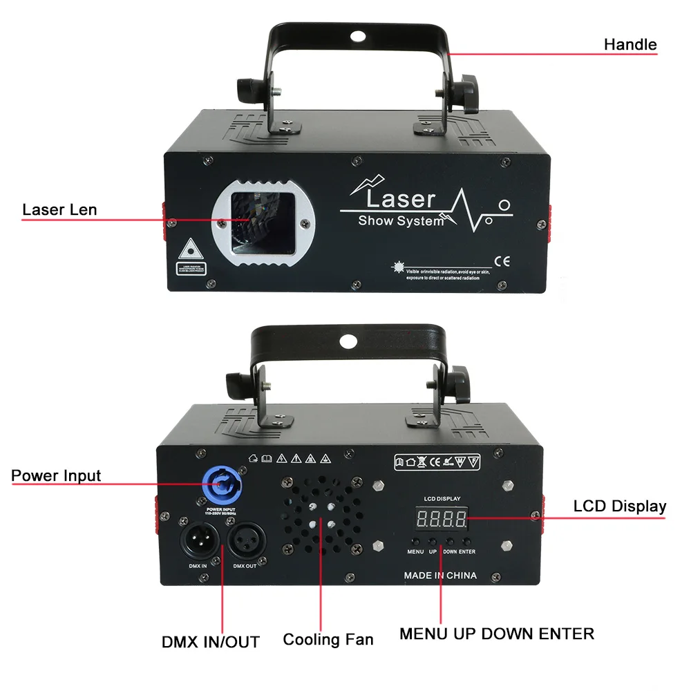 Imagem -03 - Sharelife-mini Projetor de Laser 2w. Luminária com Efeito de Neve para Festas de Casamento de Natal com Estrelas Brancas e Universo.