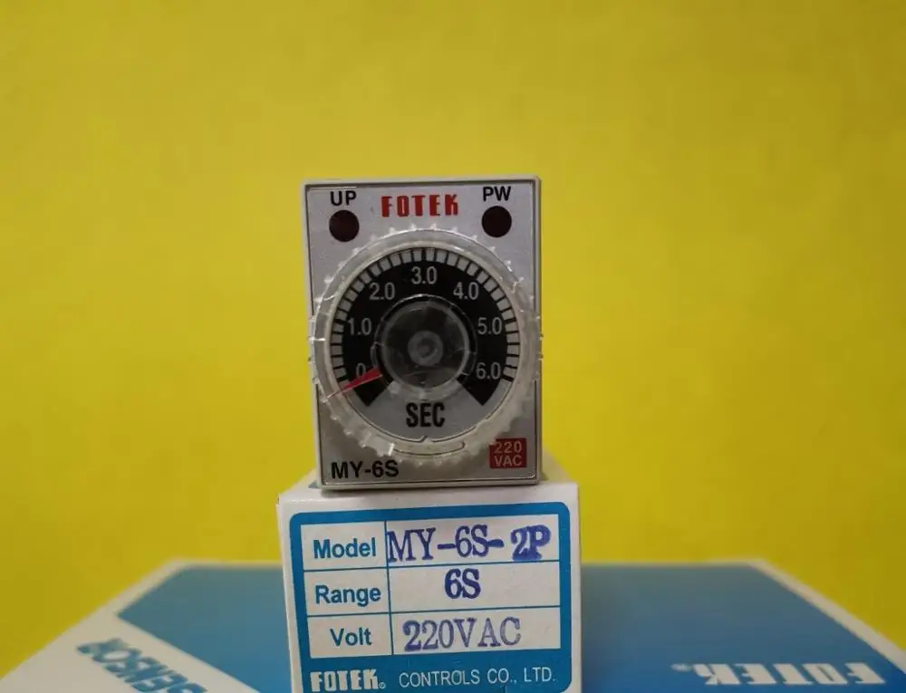 

MY-6S-2P-220V brand new original imported Taiwan FOTEK timer