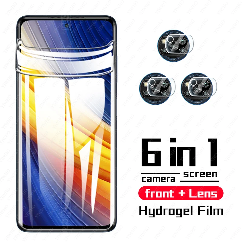 

Pocox3 Pro Hydrogel Film for Xiaomi Poco X3 Nfc Phonepoco Screen Protector Film Camera Lens Pocofone Pocco Poko F3 X3 Glass