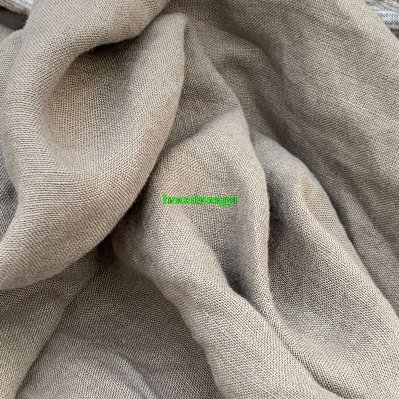 Foreign trade high-grade thick winter pure linen garment fabric