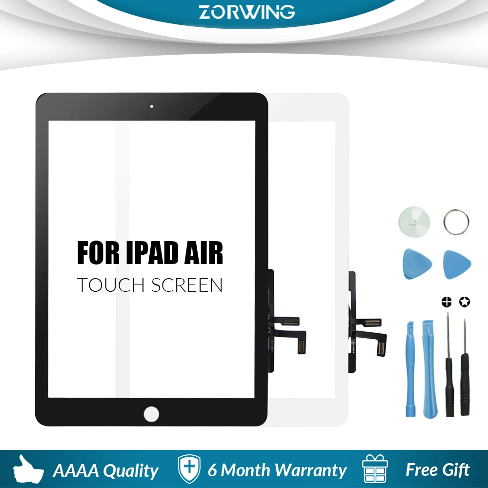 New LCD Outer For iPad Air 1 iPad 5 A1474 A1475 A1476 Touch Screen Digitizer Front Glass Display Touch Panel Replacement