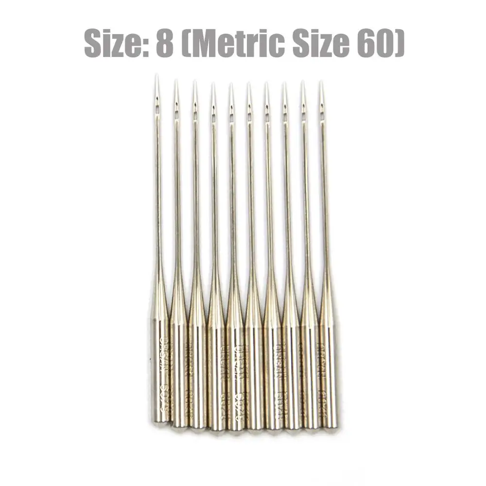 Assorted Replacement Home Sewing Machine Needles, Size 8-18