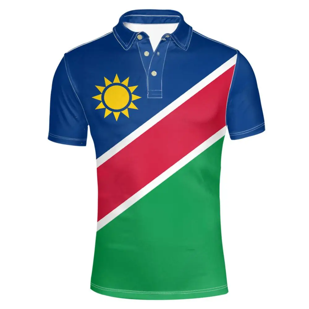 Namibia youth free custom made name number nam Lapel T Shirt nation flag na namibian college print photo logo text clothing