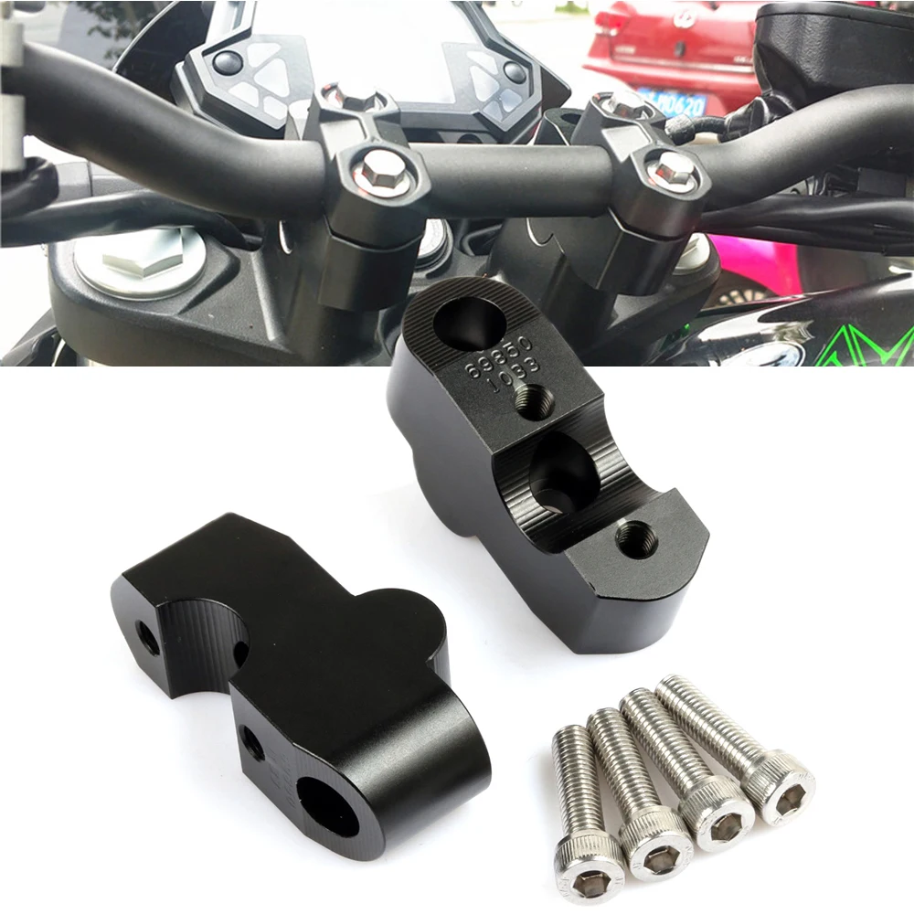 

Motorcycle Handlebar Riser Up Backs Moves Bracket Kit Handle Bar Riser Mount Clamp motocicleta Handlebar Riser For KAWASAKI Z400