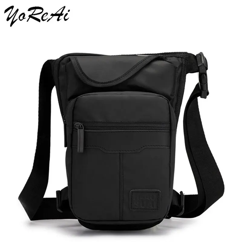 Sac de jambe en nylon pour hommes et femmes, ceinture de cuisse, sac banane Bum, sac militaire, sacs de messager initiés à la moto