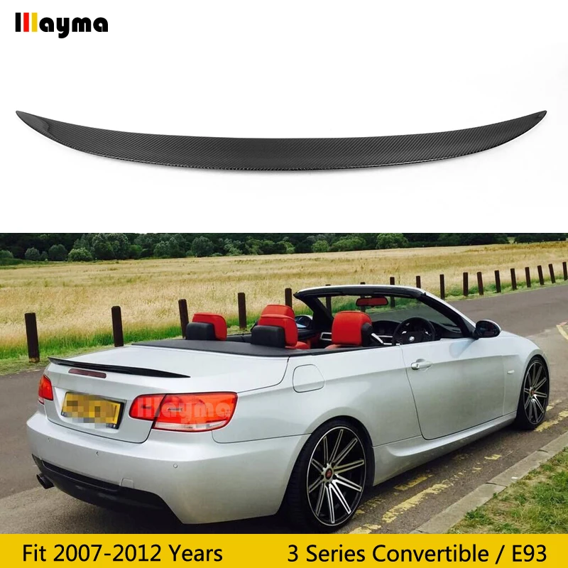 

P style Carbon Fiber rear trunk spoiler For BMW 3 Series convertible E93 320i 325i 330i 335i 2007 - 2012 year Car spoiler Wing