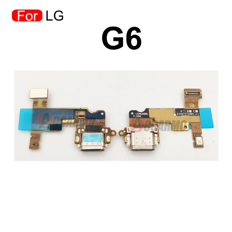 For LG G6 G7 G8 V35 V30 Plus K71 V40 V60 V50 USB Fast Charging Port Charger Dock Connector Mic Board Flex Cable Replacement