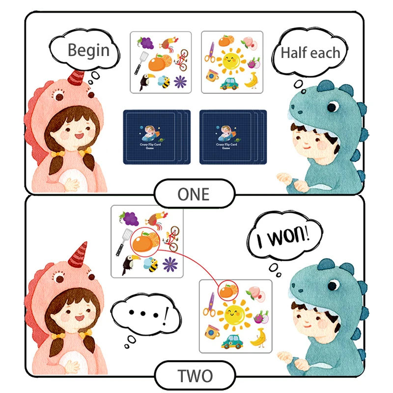 Children Memory Matching Cards Toys Animal Traffic Cognition Boards Games Early Educational Logical Thinking Toys Brain Training