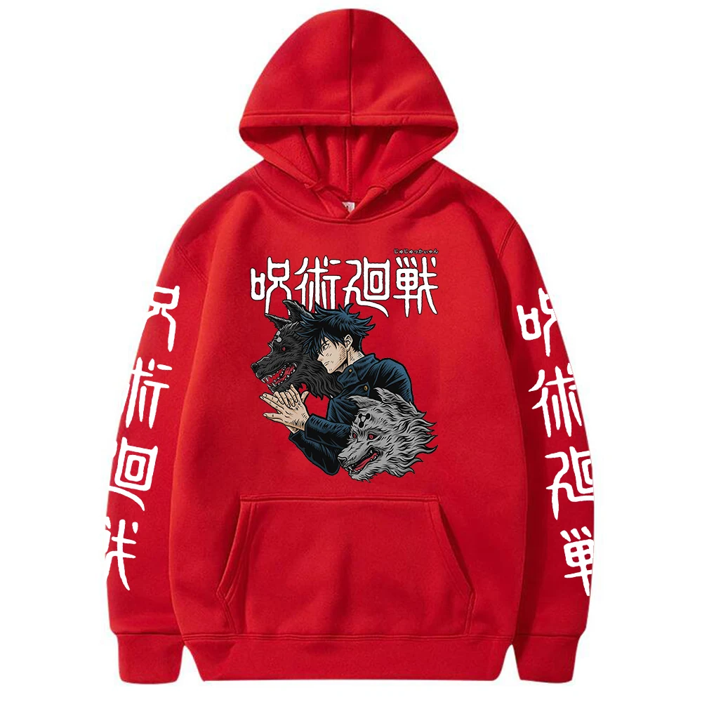 Autumn Winter Hoodies Anime Fushiguro Megumi Unisex Tops Harajuku Graphic Plus Size Sweatshirts for Men/Women