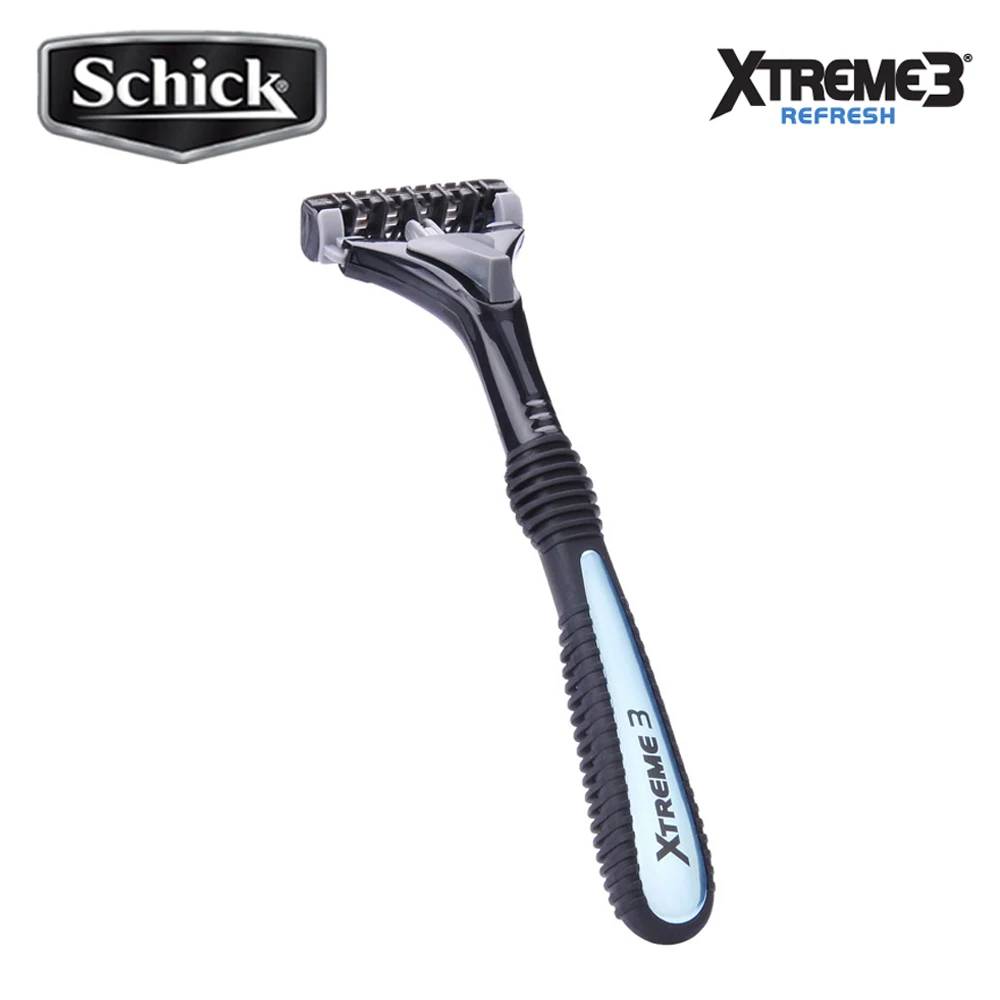 Maquinilla de afeitar de seguridad para hombres, afeitadora Manual Original XTREME3 Schick, herramienta de afeitado de barba, envío gratis