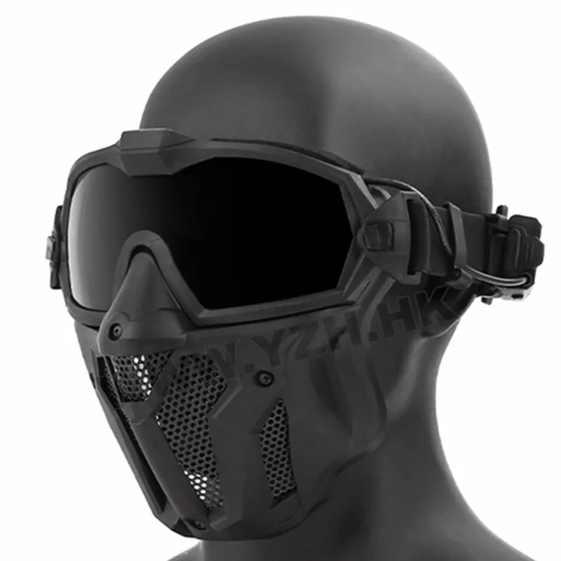 NEW Tactical Airsoft Paintball Face Mask With Fan Breathable Anti-fog Full Face Mask Hunting Shooting  Protective Masks