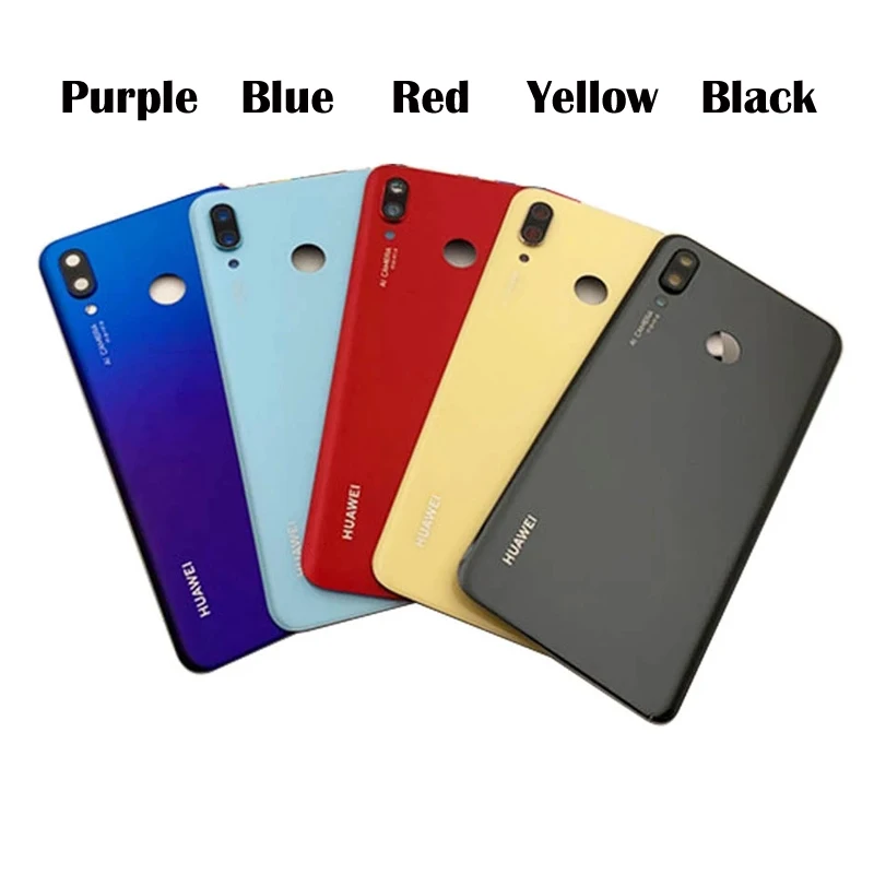 For Huawei Nova 3 Battery Cover Back Glass Rear Door Housing Case For Huawei Nova3 Battery Cover With Camera Lens