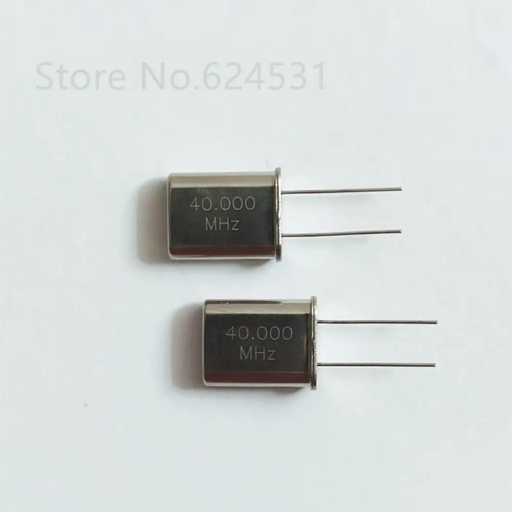 10pcs 40MHZ HC-49U Passive Quartz Crystal 40.00MHZ 40M Inline Crystal Resonator