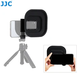 JJC Anti-Reflection Camera Lens Hood for iPhone 14 13 12 Samsung Android with Cold Shoe Phone Lens Hood for Photos Through Glass