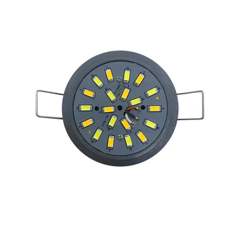 3-kolor LED typu Downlight SMD 5730 3000K-6500K przekształcić żarówka 5W zintegrowane światło źródło 220V dla kryształowe żyrandole lampa