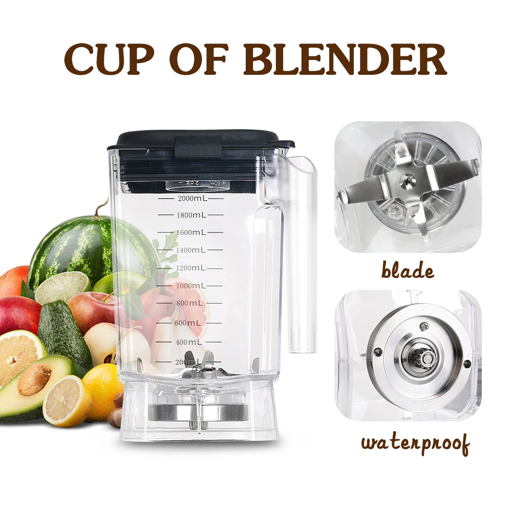 ITOP 2L Jar Assembly Blender Cup For Blender Stainless Steel Blade Sutiable For BD9001&BD9003