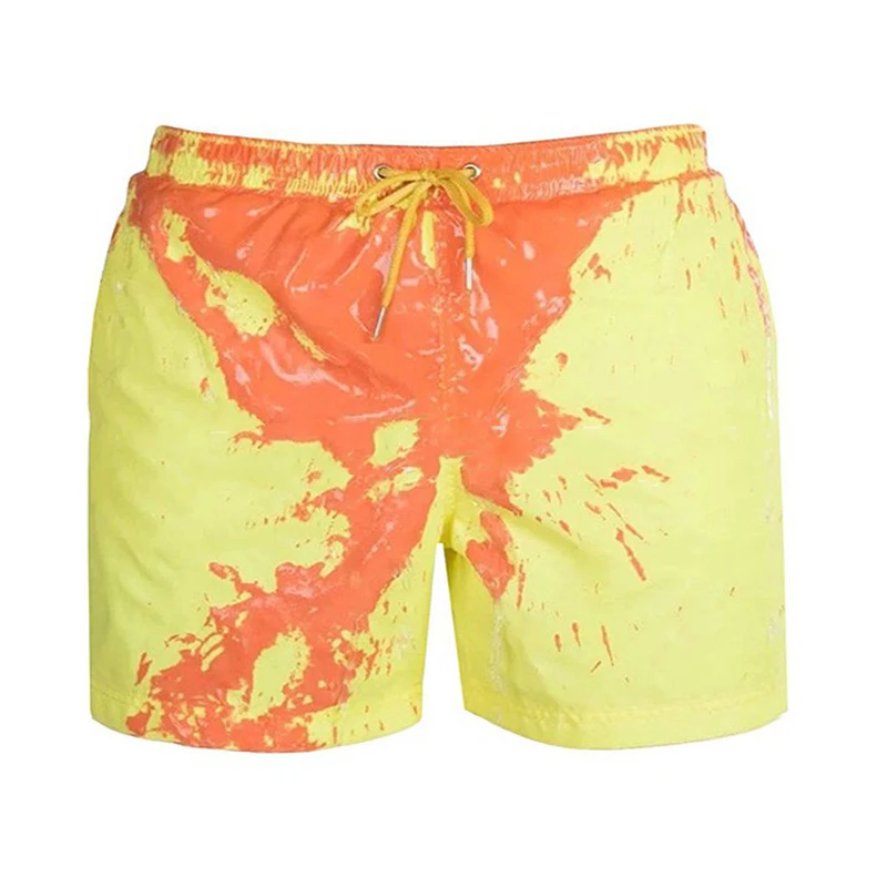 Color-Changing Swim Trunks Change Color Beach Shorts Summer Men Swimming Trunks Quick Dry Bathing Shorts Beach Pant Dropshipping