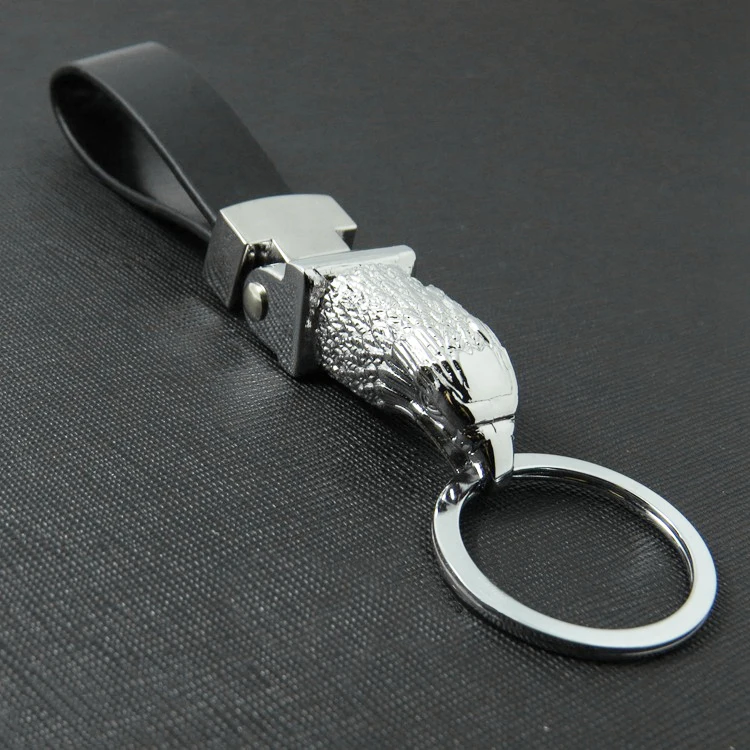 Luxury Car Key Chain Men Women KeyChain High-Grade Leopard for Key Rings Purse Charm Bag Pendant Leather Rope Fathers Day Gift