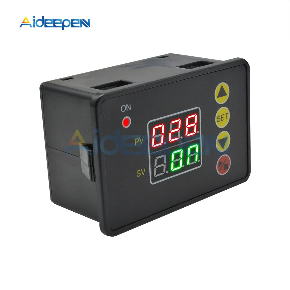 AC 110V 220V 12V 24V Digital Time Delay Relay LED Display Cycle Timer Control Switch Adjustable Timing Relay Time Delay Switch