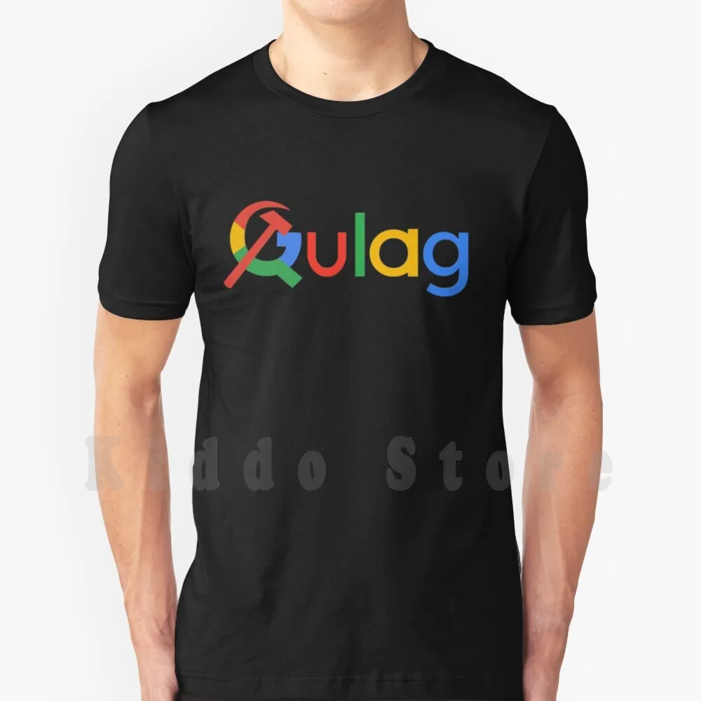 Camiseta Gulag-Goolag DIY talla grande 100% algodón Gulag Goolag Google Alex Jones Infowars Paul Joseph Watson socialismo chupa