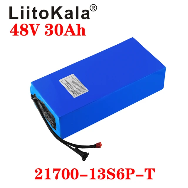 LiitoKala 48V 30ah 15ah 20ah 25ah ebike battery 30A BMS 48v battery Lithium Battery Pack For Electric bike Electric Scooter