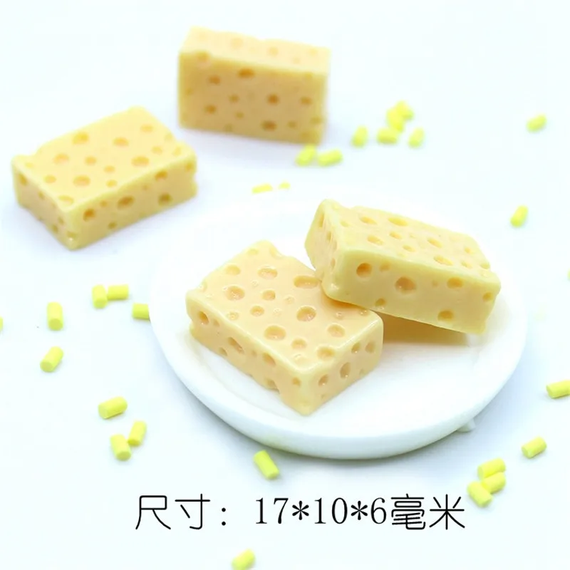 20 Pcs Mini Cheese Miniature Dollhouse Breakfast Pretend Play Kitchen Small Doll Food Toy Accessories