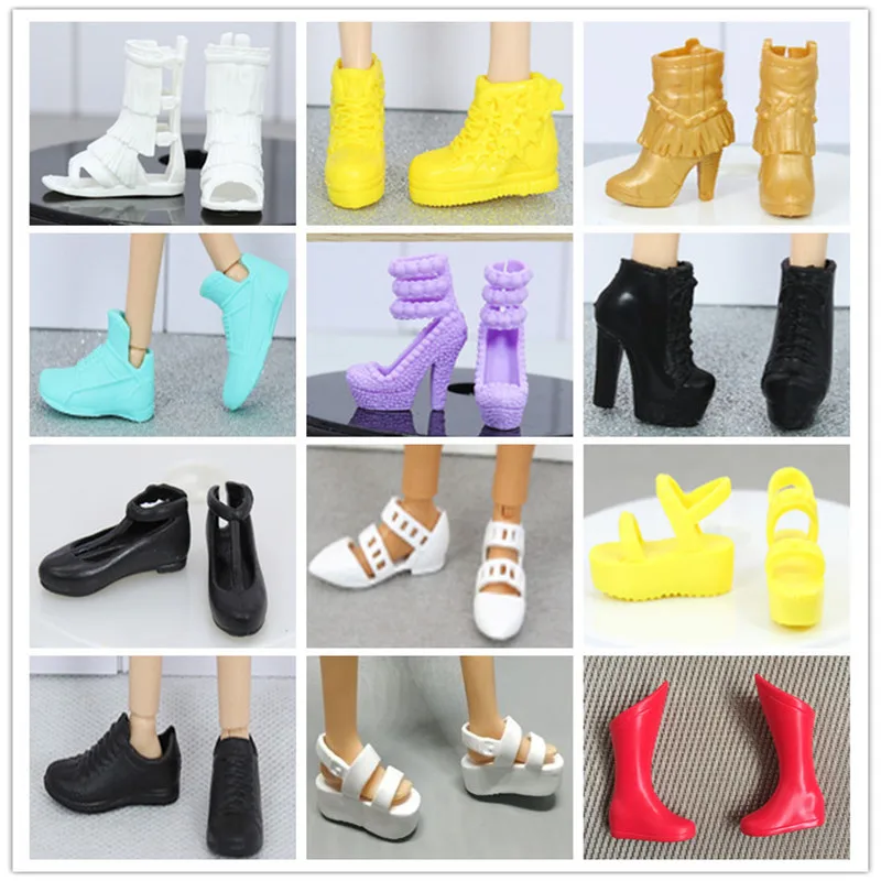 Fashion Princess 1/6 Doll Shoes Decors Girl DIY Dressing Toys Cute Doll Sandals Sneakers For FR Super Model Dolls Girl Gift Toy