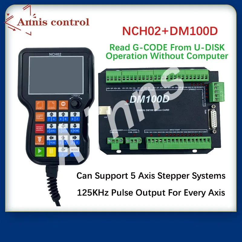 

NCH02，CNC Motion Controller NCH02 3/4/5Axis Handle Controller CNC Machining Engraving Machine Drilling And Milling Machine