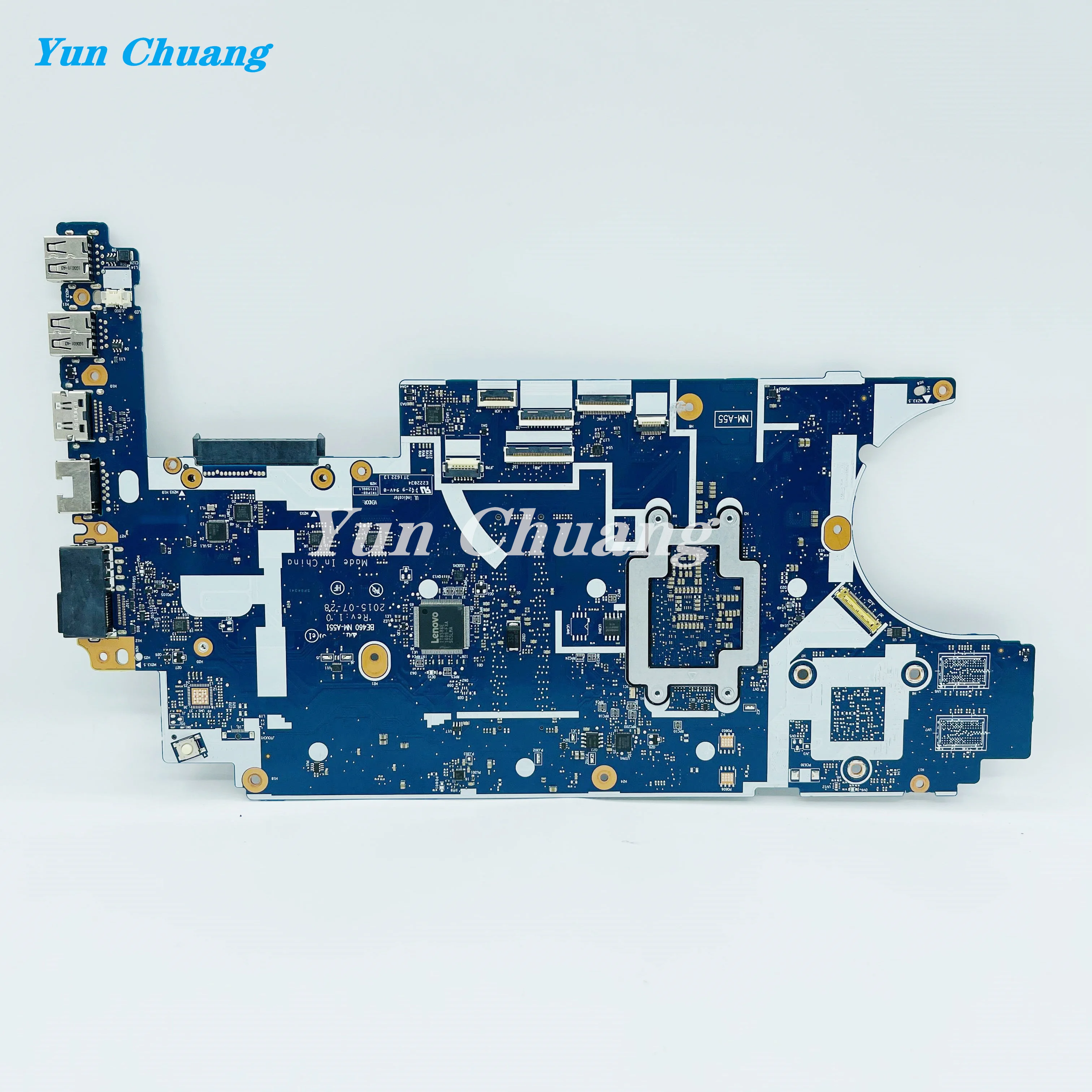 FRU 00UP248 00UP247 BE460 NM-A551 Motherboard For Lenovo ThinkPad E460 Laptop Motherboard with i5-6200 CPU UAM 100% Test Work