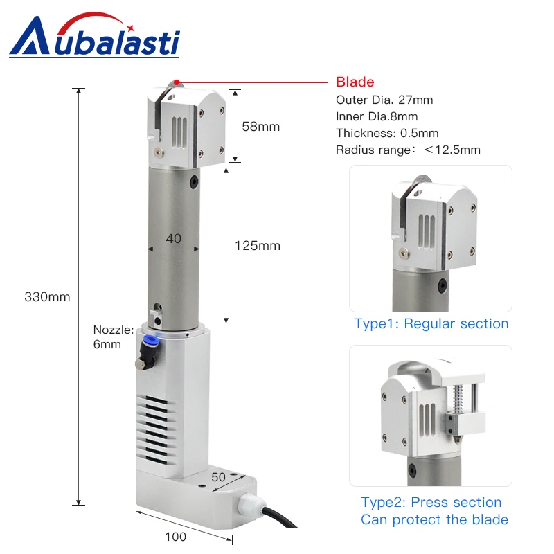 Aubalasti Oscillating Cutting Tool Round Vibrating Cutting Head Oscillating Knife Tool for Car Foot Mat Carpet Leather Sponge