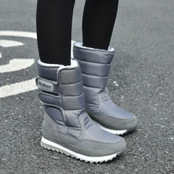 Winter new warm, non-slip, waterproof, thick-soled ankle boots, snow boots, high boots, snow shoes, mid-tube women’s boots