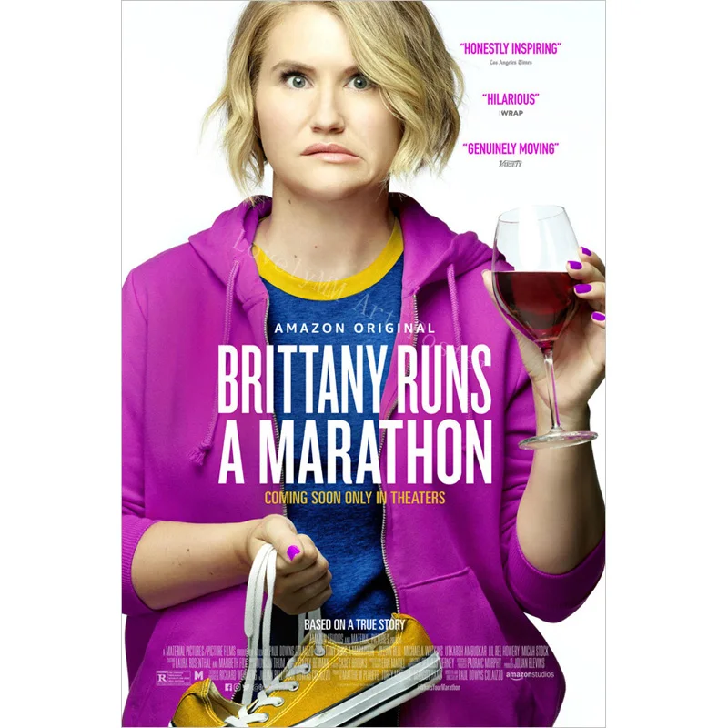 L0210 Brittany Runs A Marathon Movie Silk Fabric Poster Art Decor Indoor Painting Gift