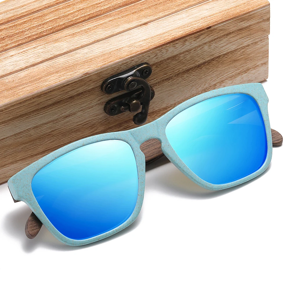 GM Polarized Wooden Straw Sunglasses for Women and Men Can Be Decomposed Natural Material S7006