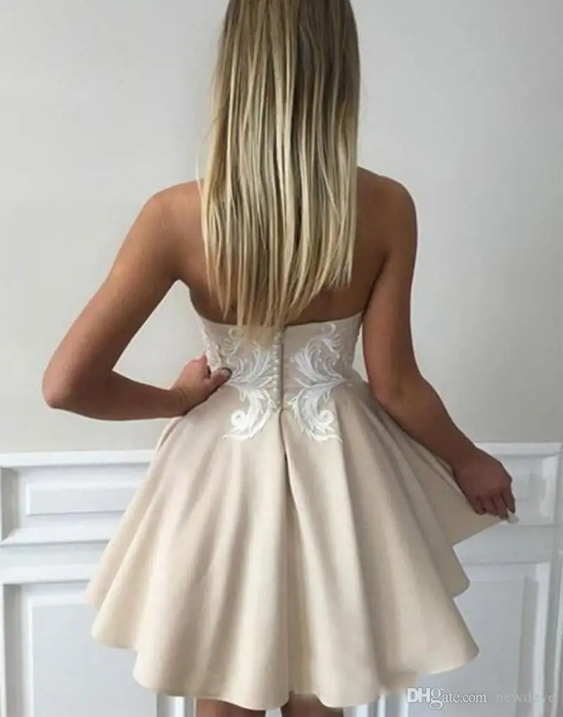 Günstige Spitze Puffy Rock Homecoming Kleider Freies Verschiffen Backless Prom Kleider Schatz Cocktail Kleid Für Jugendliche