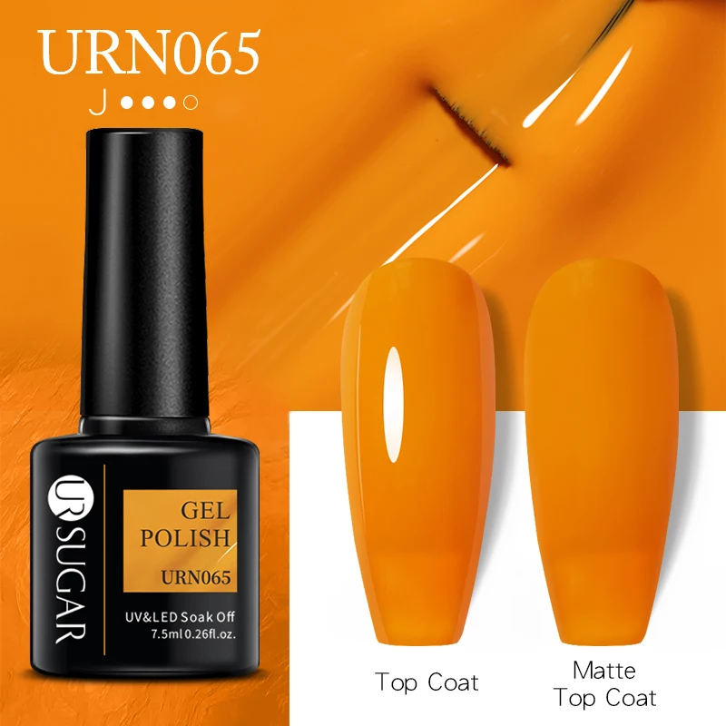 UR SUGAR 105 Colors Nail Gel Gold Orange Red Glitter Nail Art Design Semi-permanent Varnish All For Manicure Professionals