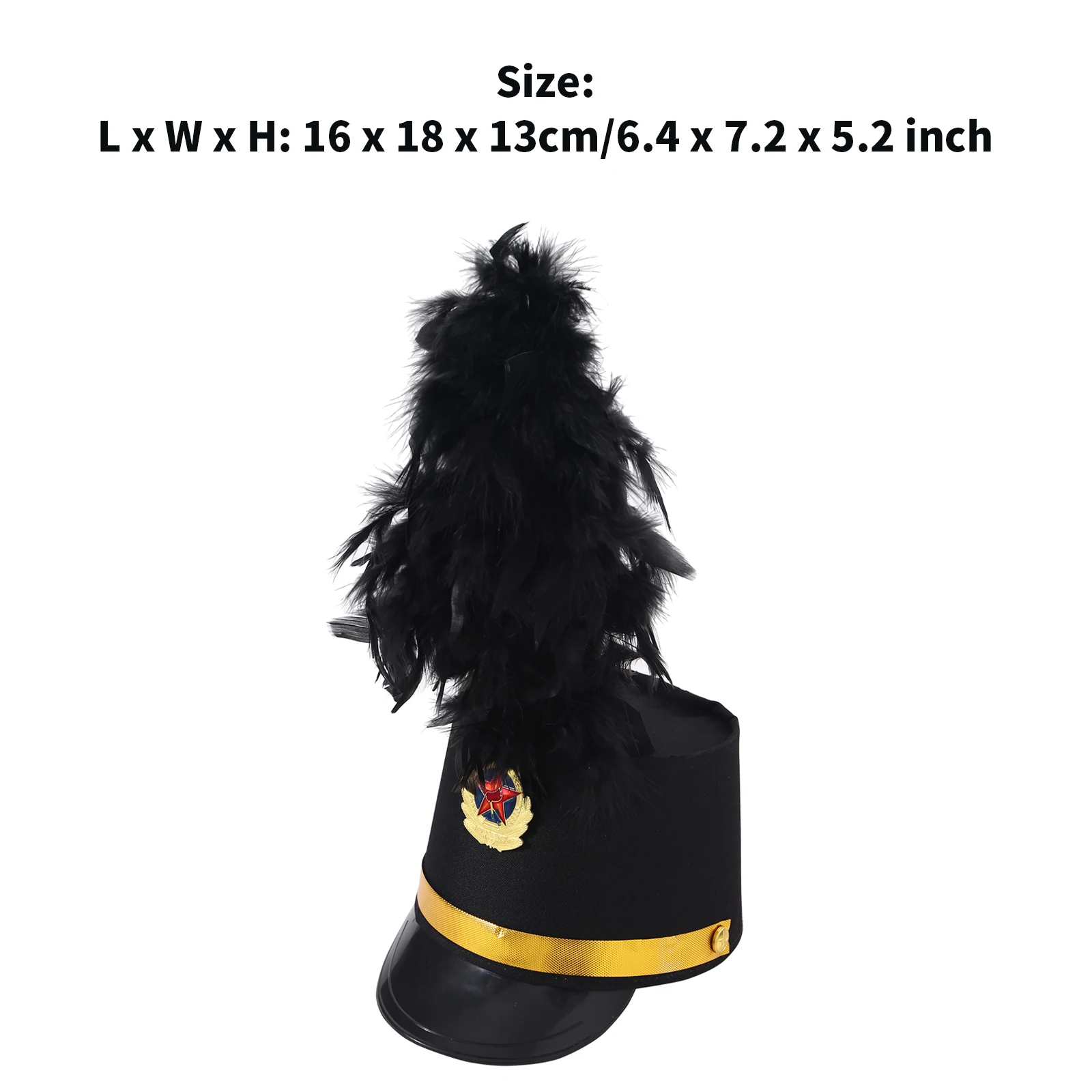 Kids Adults Horn Drum Band Hat Soldier Conductor Cap Carnival Performance Props Festival Party Supplies Cosplay Costume
