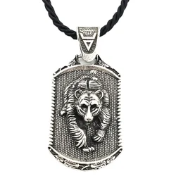 Slavic Veles Kolovrat Symbol Viking Jewelry Valknut Wolf Amulet Lion Bear Pendant Necklace Men Talisman Jewlery Accesorios Mujer