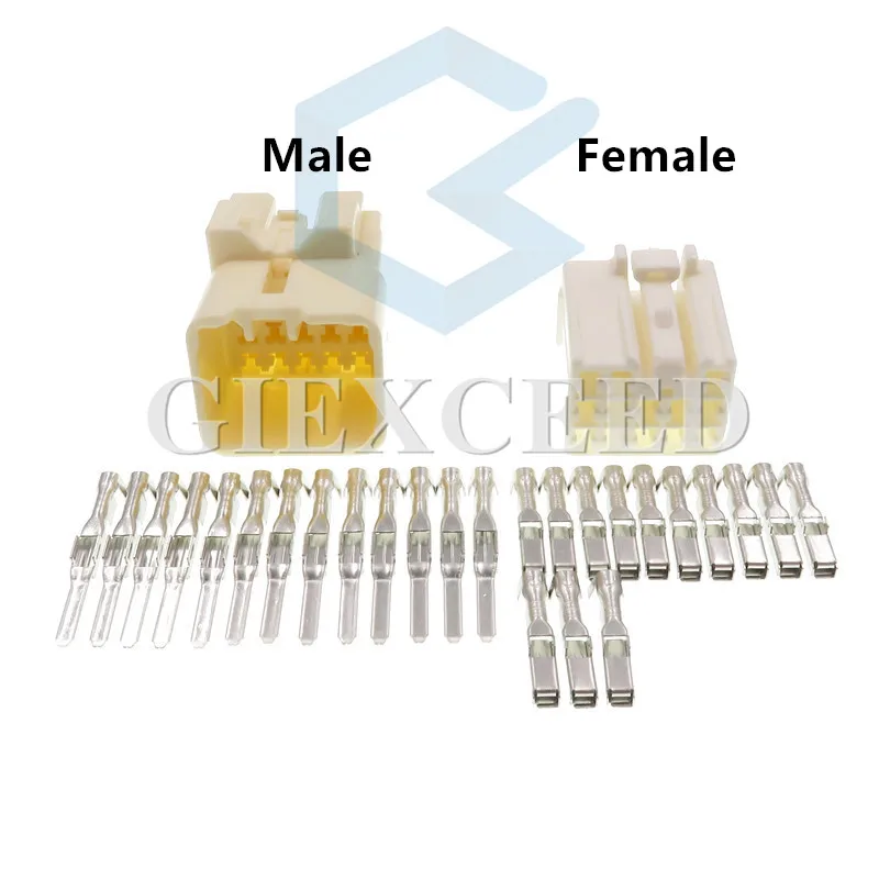 2 Sets 13 Pin 7282-1130 7283-1130 Female Male Auto Cable Connector AC Assembly Electric Wire Harness Socket