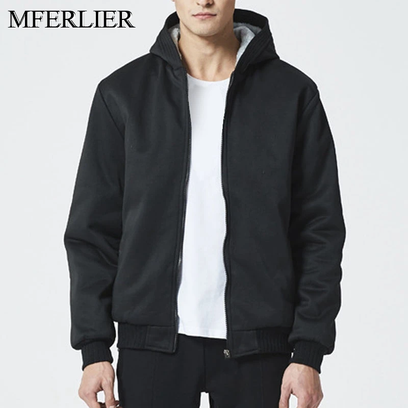 

Winter Large Size Fleece Sweatshirt Men 5XL 6XL 7XL 8XL Bust 155cm Loose Warm Hoodie