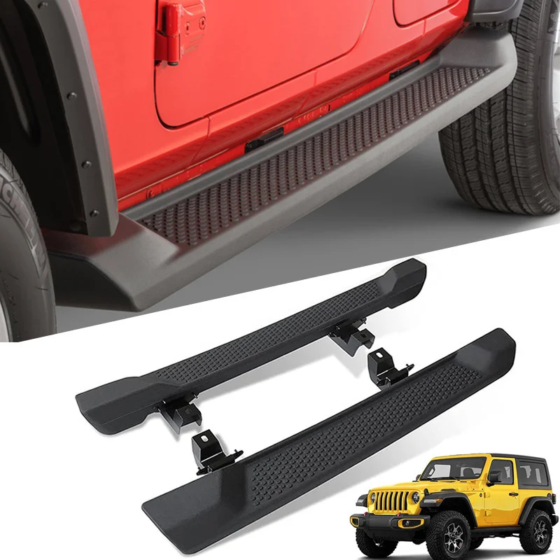 Side Step Running Boards Protector Bar For Jeep Wrangler JL Unlimited 2 Door 2018-2024 Running Boards