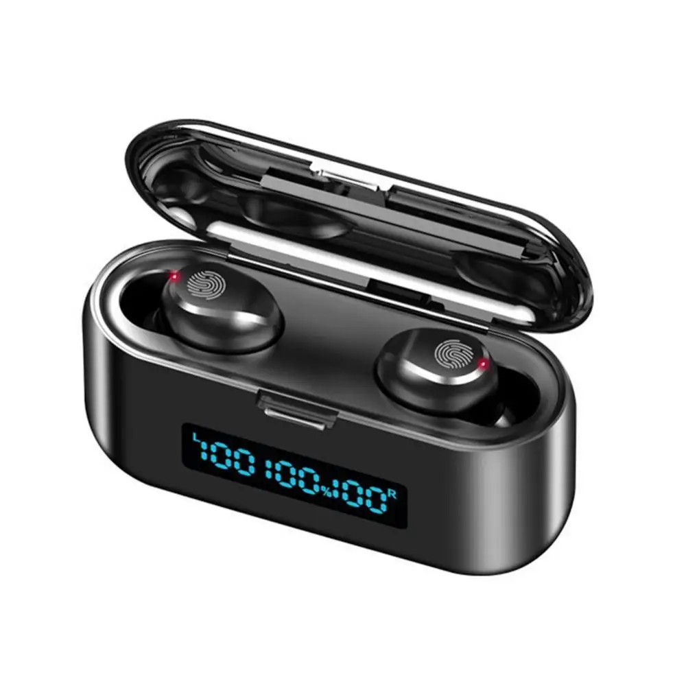 F9 38 TWS Bluetooth 5 0 Wireless Stereo Earphones Noise Cancelling Headset with LED 3 Displays Charge Box For Redmi