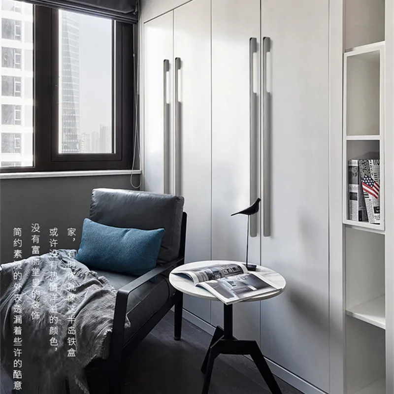 Handles Drawer Cabinet Furniture Kitchen Handles for Wardrobe Doors and Windows Black Golden 1000mm Super Long Hardware