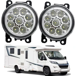 2PCS Car LED Fog Light Lamp For Citroen Jumper 290 295 2014 2015 2016 H11 12V Halogen Fog Lights DRL