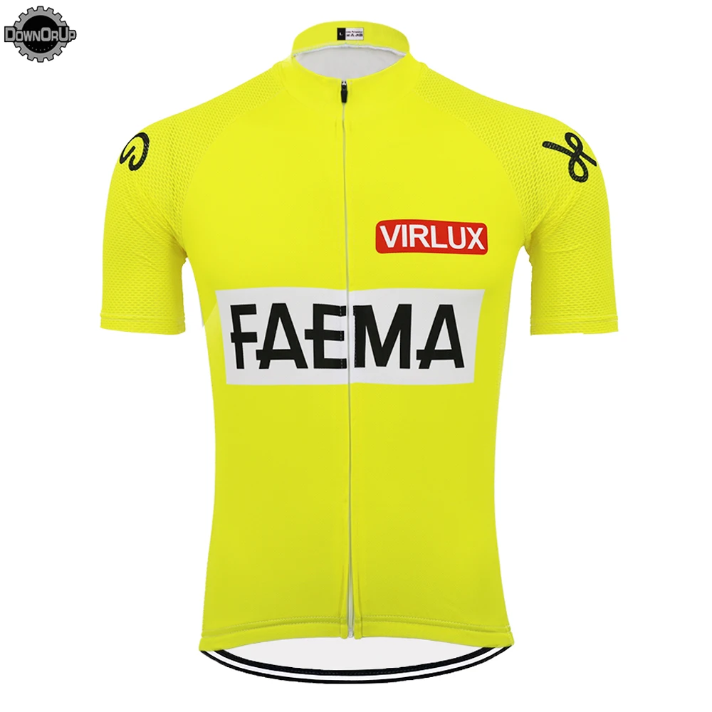 

Cycling Jersey Yellow Cycling Clothing Outdoor Team Bicycle Clothes Men Short Sleeve Mtb Jersey