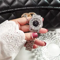 Stainless Steell Women Watches Quartz Top Brand Luxury Watch Women Fashion Original Ladies Watch  Wristwatch With Rhienstone