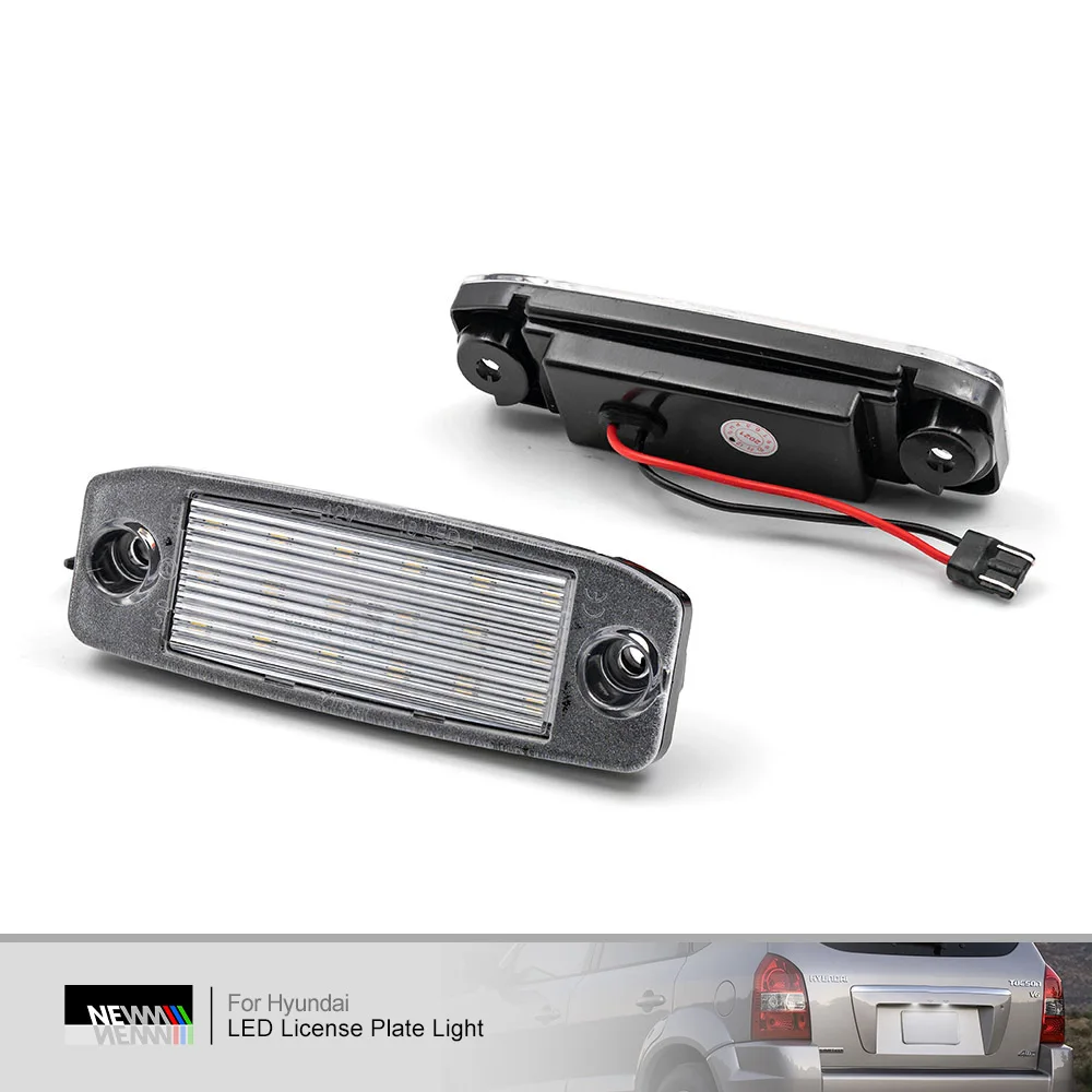 LED License Plate Light for Hyundai Tucson JM for Kia Sportage SL Ceed JD Canbus Rear Tag Lamp Registration Parking Lighting