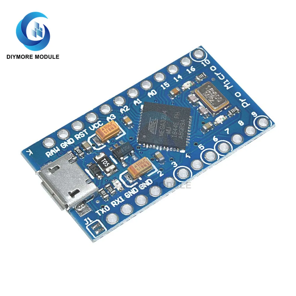 Pro Micro USB ATMEGA32U4 5V Microcontroller Module 16M Replace ATmega328  For Arduino System Develop Program Debugger Emulator