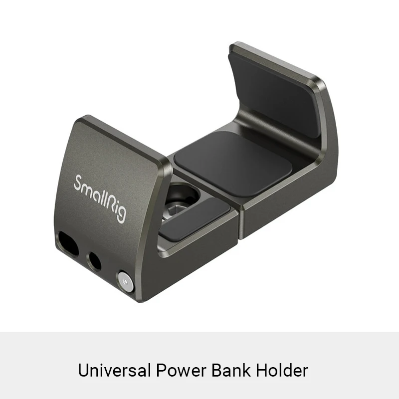 SmallRig Universele Power Bank Houder Verstelbare Power Bank Clamp Mount Voor iPhone 17/16 DSLR voor Sony Camera voor Video Shoot