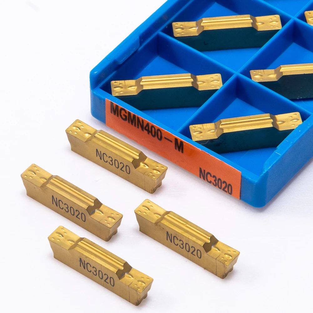 10 pz MGMN400 M PC9030 NC3020 NC3030 utensili per tornitura inserti in metallo duro utensili per tornio in metallo CNC MGMN 400 inserti per scanalatura lega dura