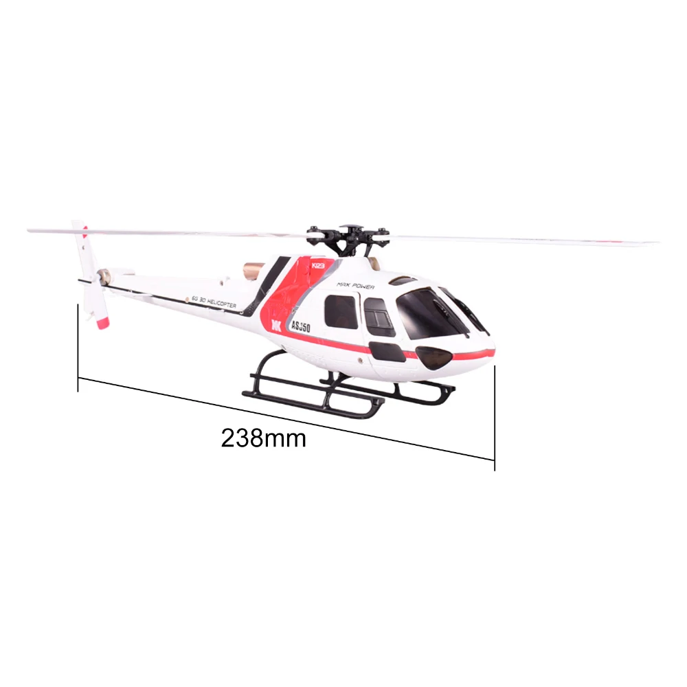 Nieuwe Wltoys Xk AS350 K123 6CH 3D 6G Systeem Afstandsbediening Speelgoed Borstelloze Motor Rc Helicopter Bnf Compatibel Met futaba S-FHSS